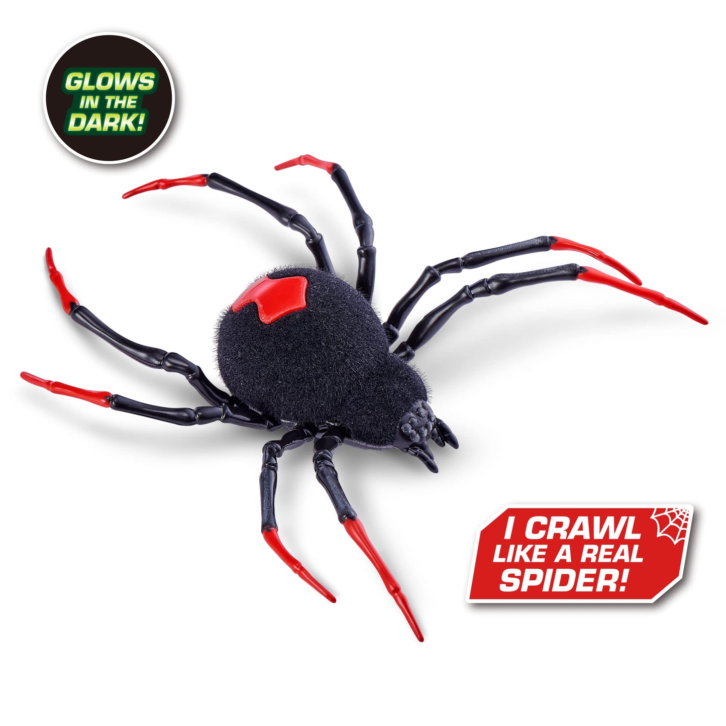 Robo Alive Crawling Spider Glow In The Dark (2 Pack) By Zuru Battery-Powered Robotic Interactive Electronic Spider Toy That Move
