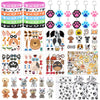 122Pcs Dog Party Favors Gift Set for Kids Dog Birthday Party Supplies Include 12 Dog DIY Face Stickers 12 Dog Bags 12 Keychains