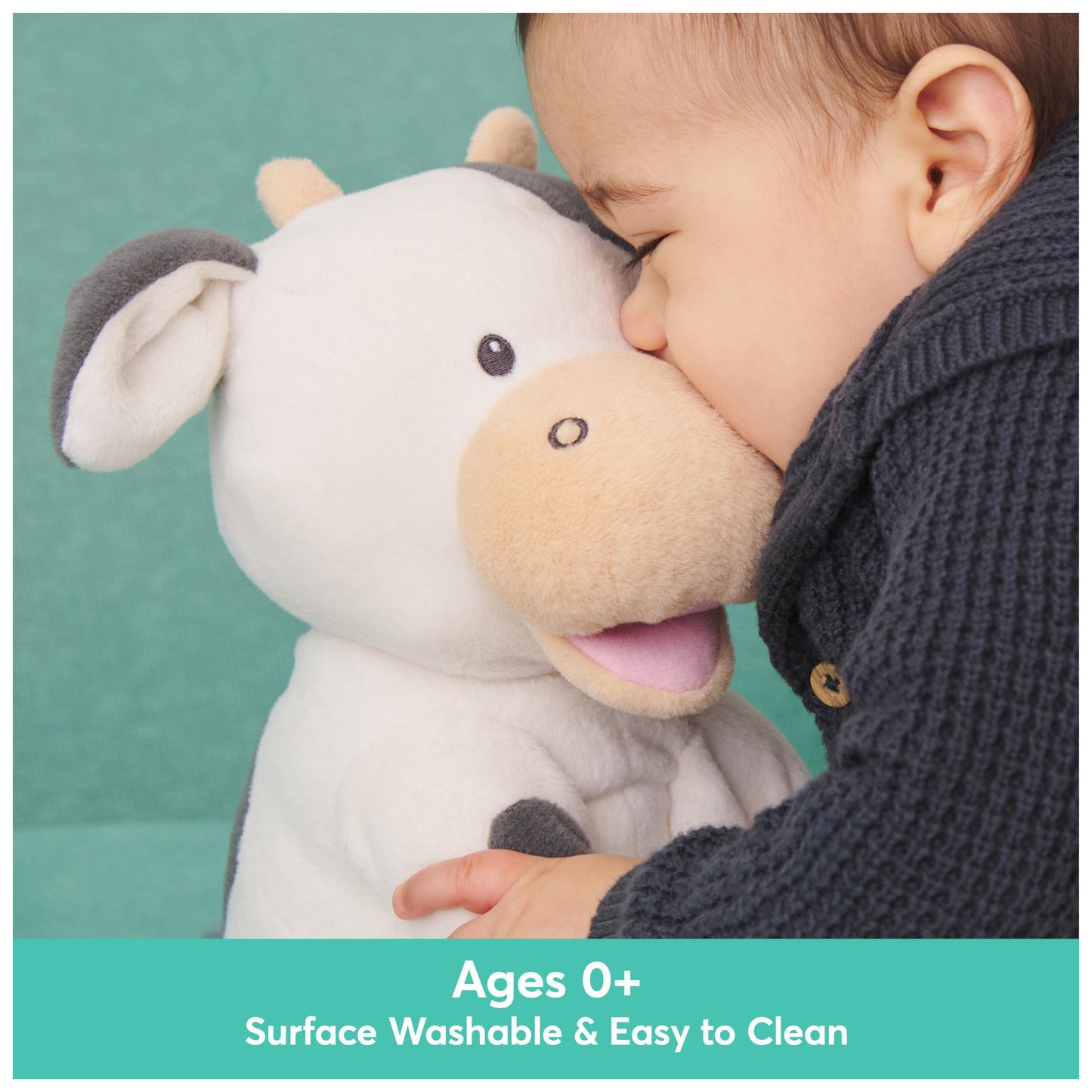 Baby Gund Buttermilk The Cow Animated Plush, Singing Stuffed Animal Sensory Toy, Sings Old Macdonald And Teaches Animal Sounds,