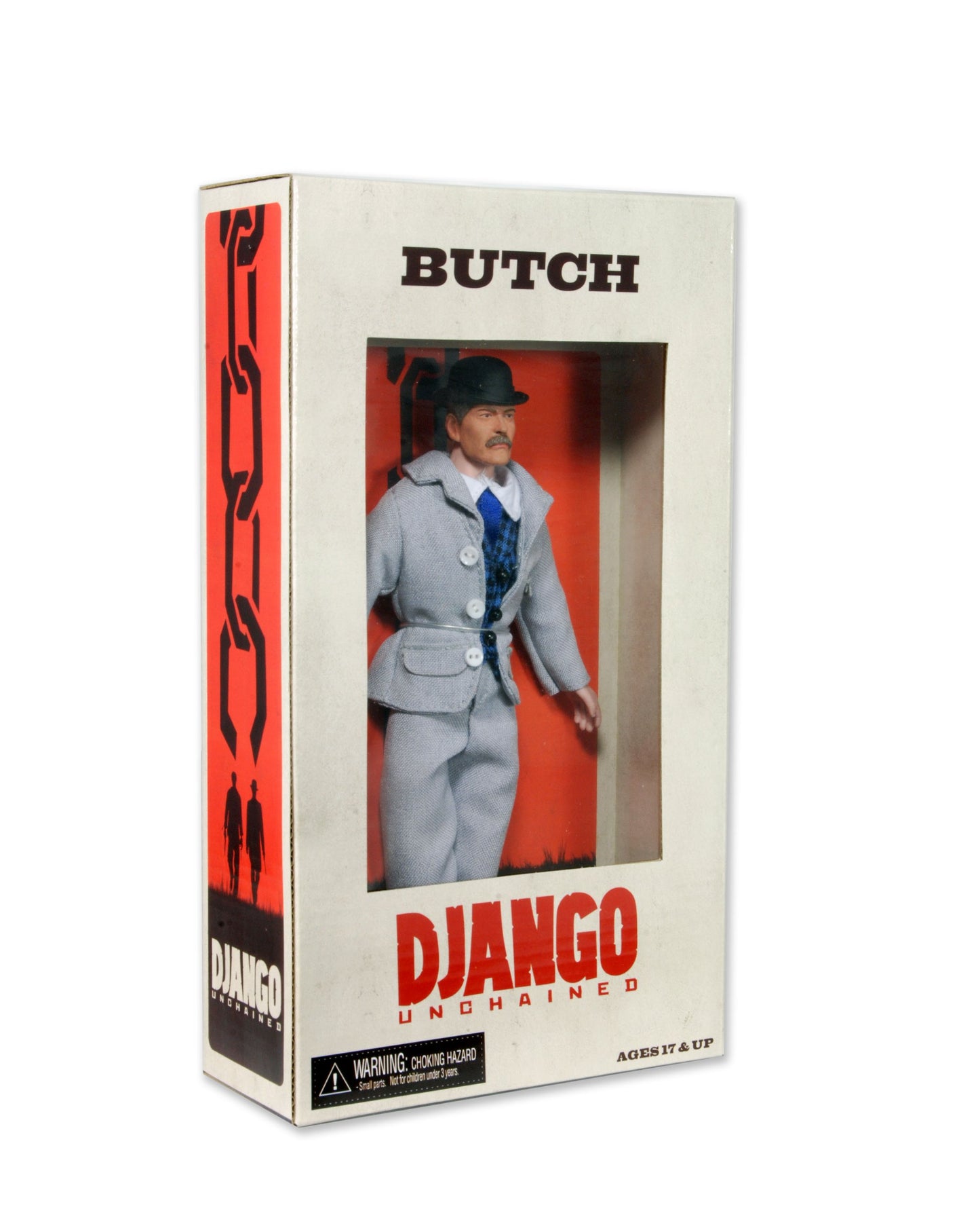 NECA Django Unchained Butch 8" Action Figure - Brown, Polyvinyl Chloride, Model 45526