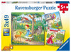 Ravensburger Rapunzel, Red Riding Hood, And The Frog King Puzzle Set | 3 X 49-Piece Jigsaw Puzzles | Unique Piece Design | Fosters Brain Development In Kids | Fsc Certified Materials