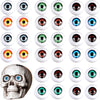32 Pieces Halloween Eyeballs Plastic Half Eyeballs Spooky Scary Horror Props For Halloween Trick Or Treat Party Cosplay (Cute Co