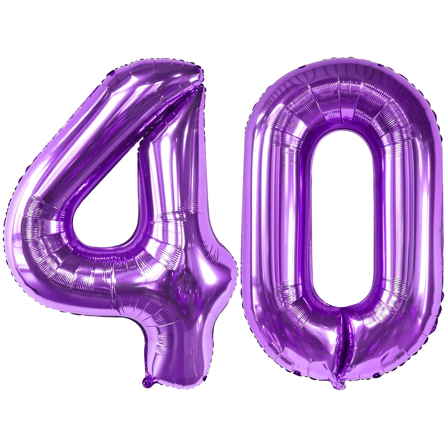 Katchon, Giant 40Th Birthday Balloons Purple - 40 Inch | Purple 40 Balloon, Purple 40Th Birthday Decorations | 40Th Birthday Purple Balloon, 40 Balloon Numbers For 40 Years Old Birthday Decorations