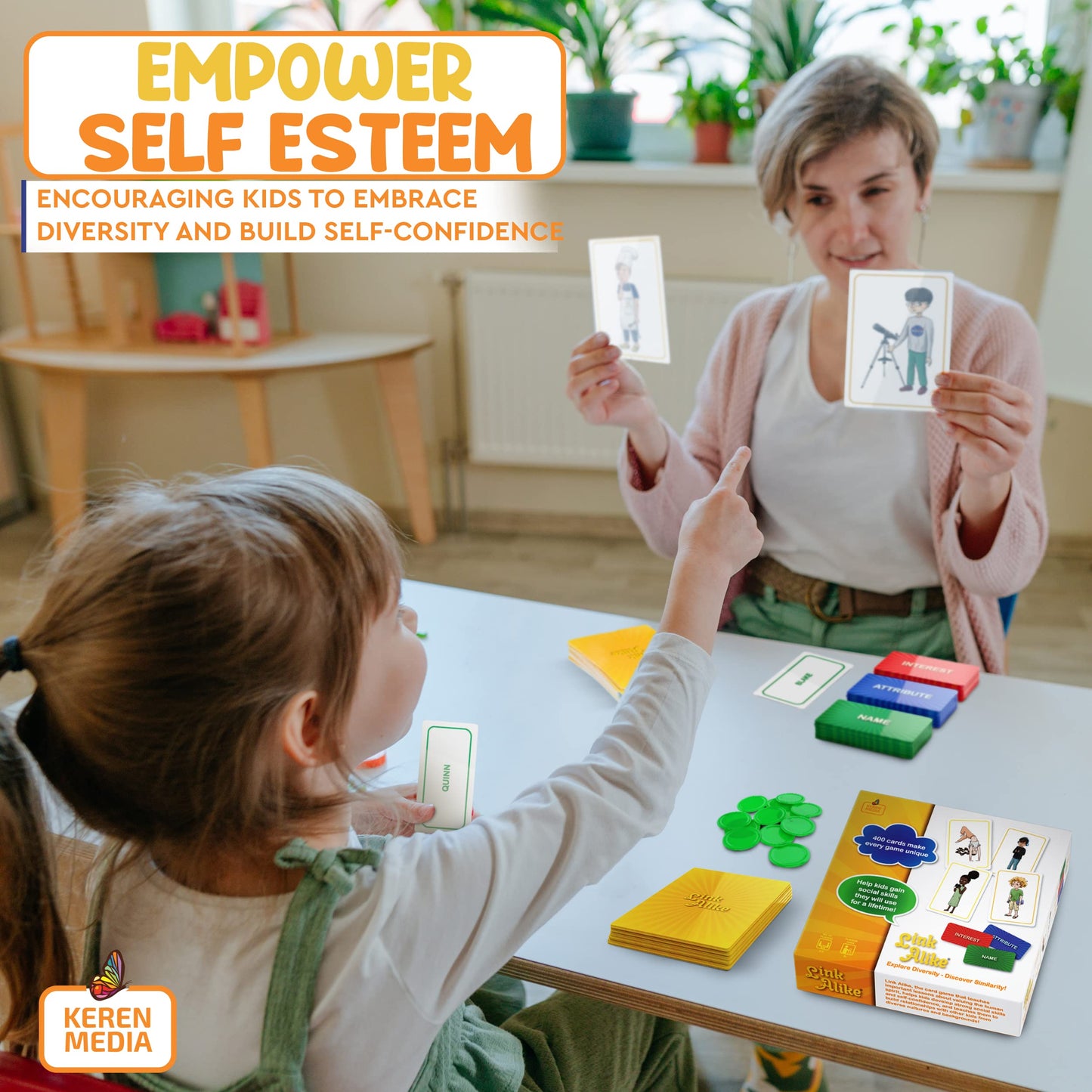 Link Alike Social Skills Game For Kids, A Fun Therapy Game Ice Breaker Social Emotional Learning Activity | Using Creativity, Op