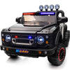 Hikiddo Electric Police Car For Kids 2 Seater, 24V 4Wd Ride On Toy For Big Kids With Remote Control, 4X200W Motors, 5Mph Max Spe