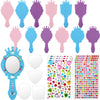 Liliful 12 Pack Princess Foam Mirror Kits Decorate Your Own Princess Mirrors Party Supplies Kids Unbreakable Toy Crafts For Girls Party Favors Birthday Diy Decorations(Stylish)