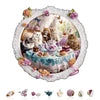 Jigfoxy Wooden Puzzles for mature-themeds Cats Tea Time Wood Puzzles mature-themed Unique Animal Shape Wooden Jigsaw Puzzles for mature-themeds Birthday Gifts for Puzzle Lovers Family Friend (M-11.4 * 11.4in-195pcs)