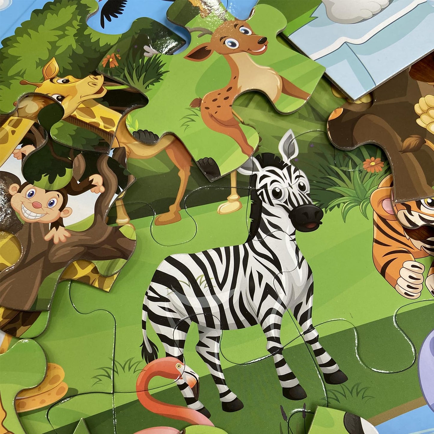 Jumbo Floor Puzzle For Kids, Large Jigsaw Puzzles 35 Piece For Kids Ages 3-5,Preschool Learning & Education Toys, Gifts For 4-8