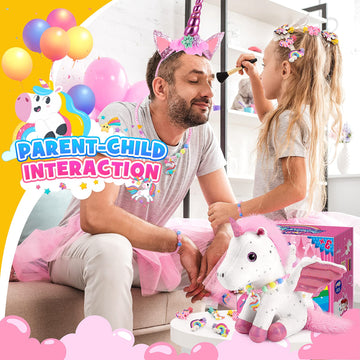 Toyze Unicorn Plush Stuffed Animal for Girls, Medium, Multicolored, Ideal Gift for Ages 3-8, Perfect for Birthdays and Christmas