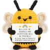 Lejiajinw Tiny Mini Crochet Bee Doll Inspirational Cheer Up Gifts For Women, Men, Birthday Ideas Mothers Day Fathers Day, Thank