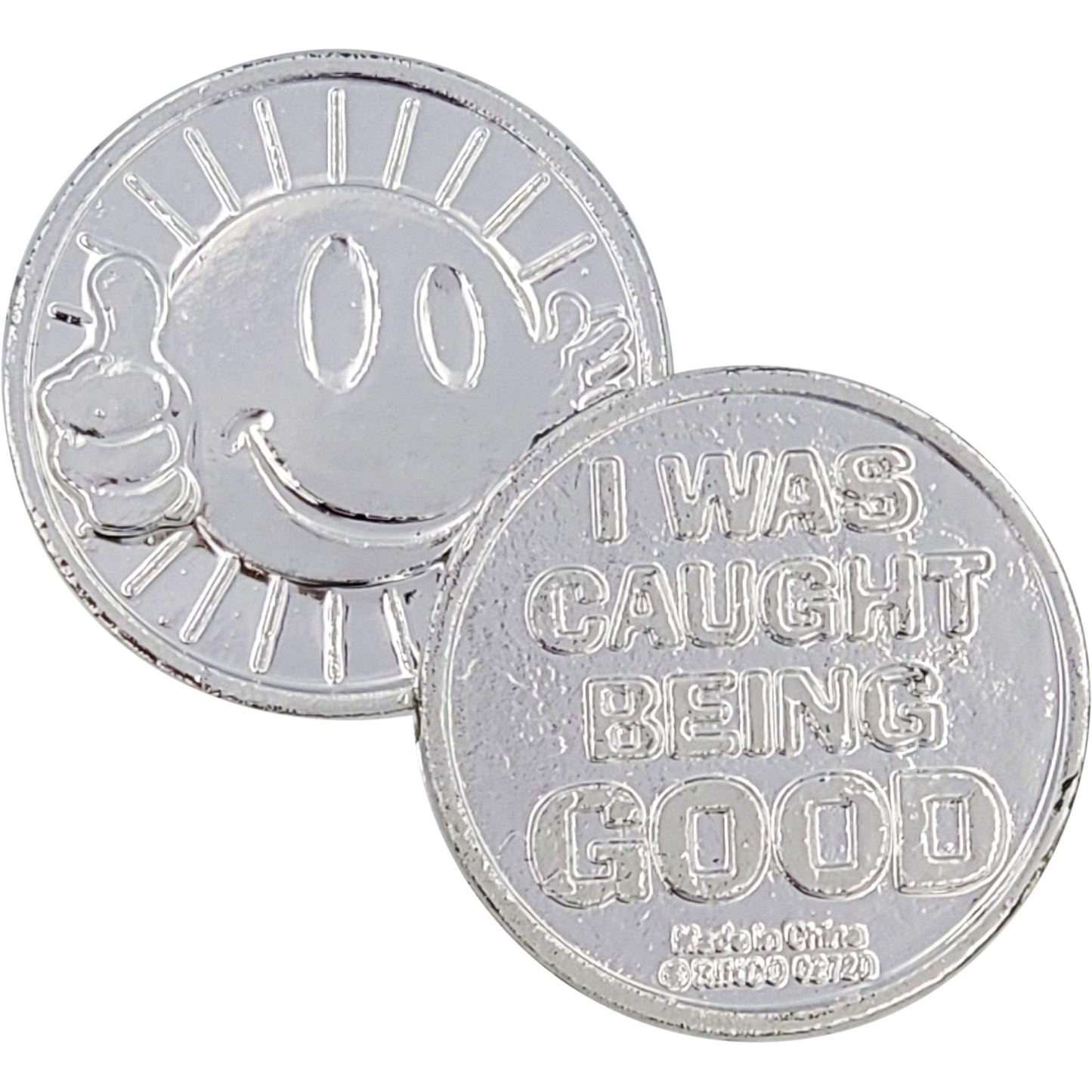 The Dreidel Company Plastic Coins, I was Caught Being Good, Educational & Classroom Learning Activities Party Favor (50-Pack)