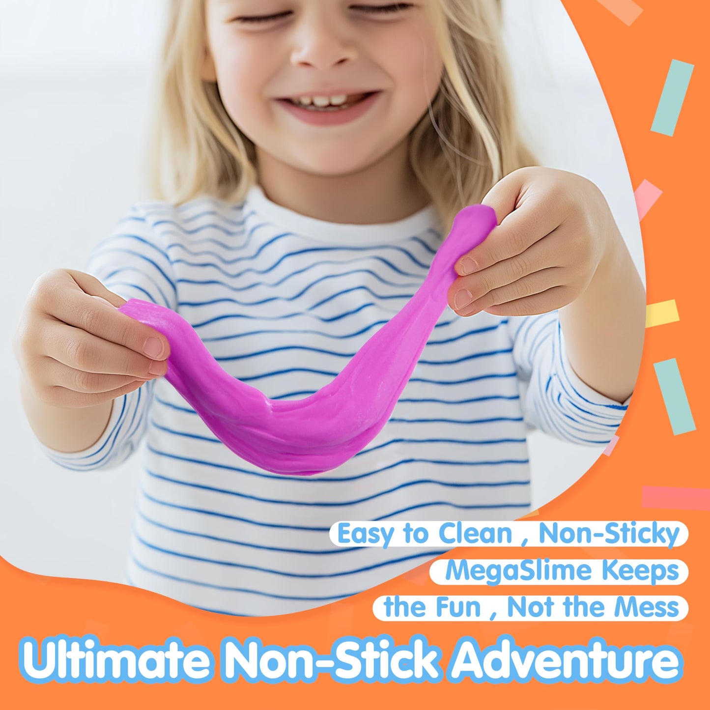Joyin 6 Pack Butter Slime - Soft, Non-Sticky, Mess-Free, Stress Relief Slime Toys For Kids Classroom Reward, Boys And Girls Birt
