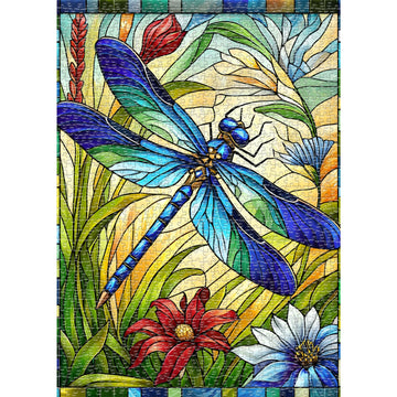Sutinban Stained Glass Dragonfly 1000 Piece Puzzles Jigsaw Puzzle 1000 Pieces for mature-themeds Coolest mature-themed Puzzles for Happy Family Time Great Gift for Jigsaw Puzzle Lovers 27.5?x19.7?