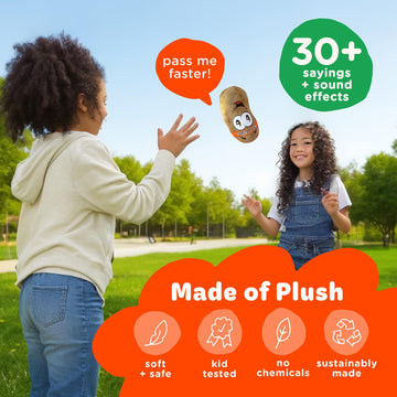 Move2Play, Pass The Potato | Hilariously Wild And Fun Kids Game| Indoor & Outdoor Toy For Kids Ages 4-8, 3, 5, 6, 7+ Year Olds |