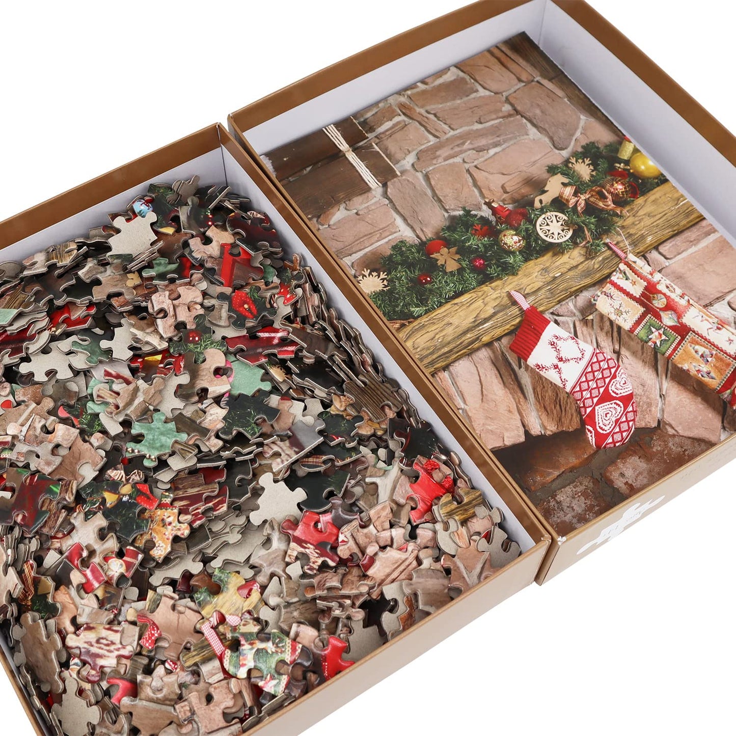 Beduke Jigsaw Puzzles 1000 Piece - Every Piece Is Unique - For Adults Thick Sturdy Cardboard Christmas Precise Interlocking Family Game Puzzle Age 14+