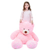IKASA Giant Teddy Bear Plush Toy, 39 inches, Pink, Polyester, Model 6636523