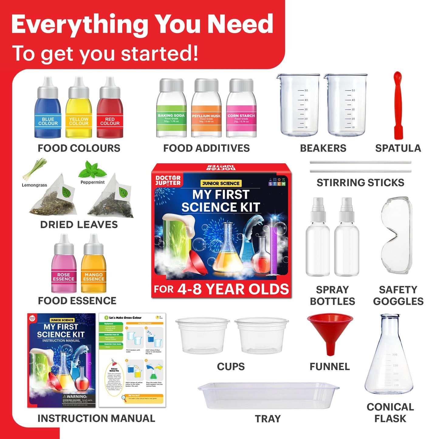 Doctor Jupiter Ultimate Gift Set Of Learning| Set Of ‘My First Science Kit’, ‘Little Genius Kit’ For Kids Ages 4-6|Birthday Gift For Boys, Girls| Stem Learning & Education Toys For 4,5,6 Year Old
