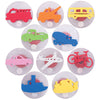 READY 2 LEARN Giant Stampers - Transportation Vehicles - Set 1 - Set of 10 - Easy to Hold Foam Stamps for Kids - Arts and Crafts