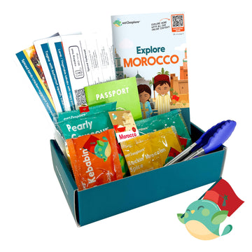 Eat2Explore Kids Interactive & Educational Real Cooking Set For Families | Includes 3 Local Recipe Cards With Key Ingredients, C