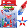 Createon Crayola Red, White & Blue Magnetic Tiles 14Pc, Building Set For Kids, Magnetic Toy, Travel Toys, Classroom Sensory Toy Blocks, Stem & Montessori Tools For Boys & Girls Ages 3+, 14-Piece Set