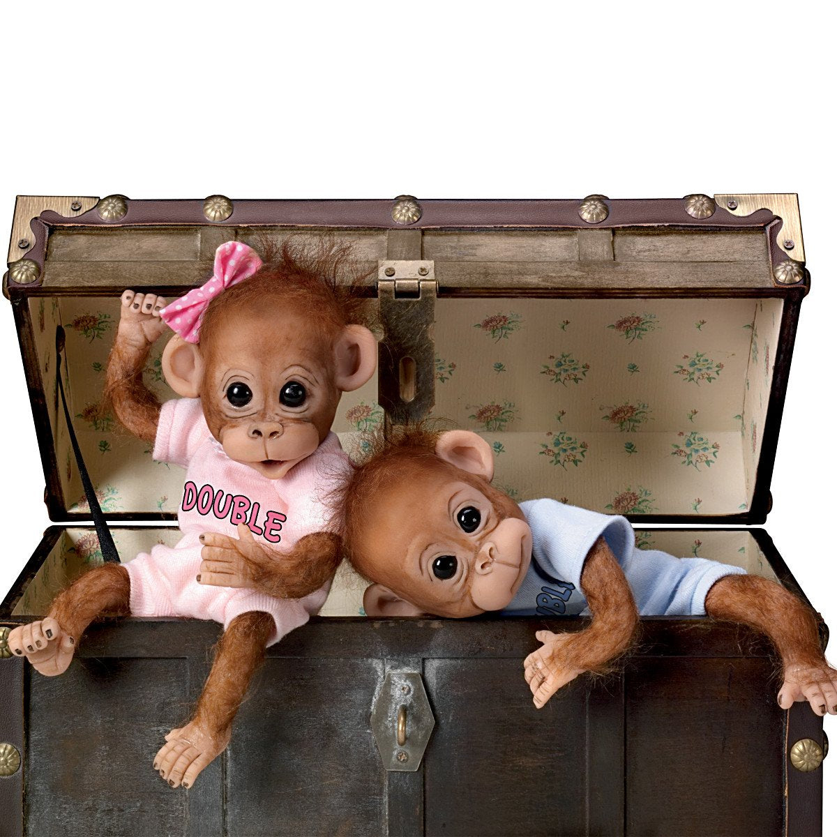 The Ashton-Drake Galleries Monkey Baby Doll Set: Double Trouble