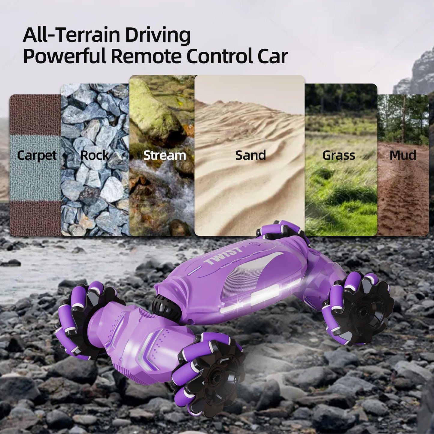 Gesture Sensing RC Stunt Car Toys for 6-12 Year Boys Girls - Ideas Birthday Gifts for Kids, Drift Hand Controlled Remote Control