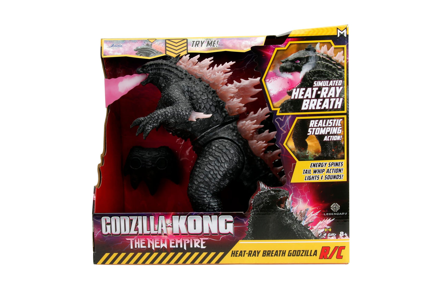 Jada Toys Godzilla X Kong: Heat-Ray Breath Godzilla Remote Control Figure