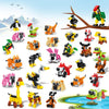 Twerf Party Favors - 20 Pack Mini Animals Building Blocks Set, Goody Bags Stuffers, Small Toys For Kids Prizes, Birthday Party F