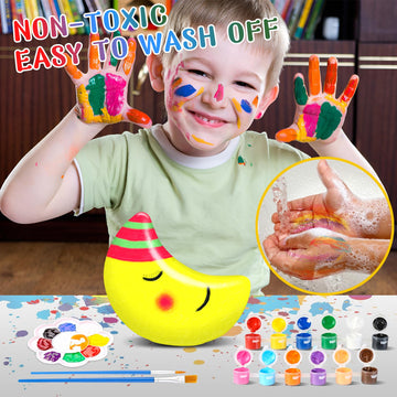 Paint Your Own Moon Lamp Kit, Diy Moon Night Light Art Toys Arts And Crafts For Kids 8-12, Creative School Classroom Craft Activities, Art Supplies Birthday Gifts For Boys Girls 3 4 5 6 7 8+ Year Old