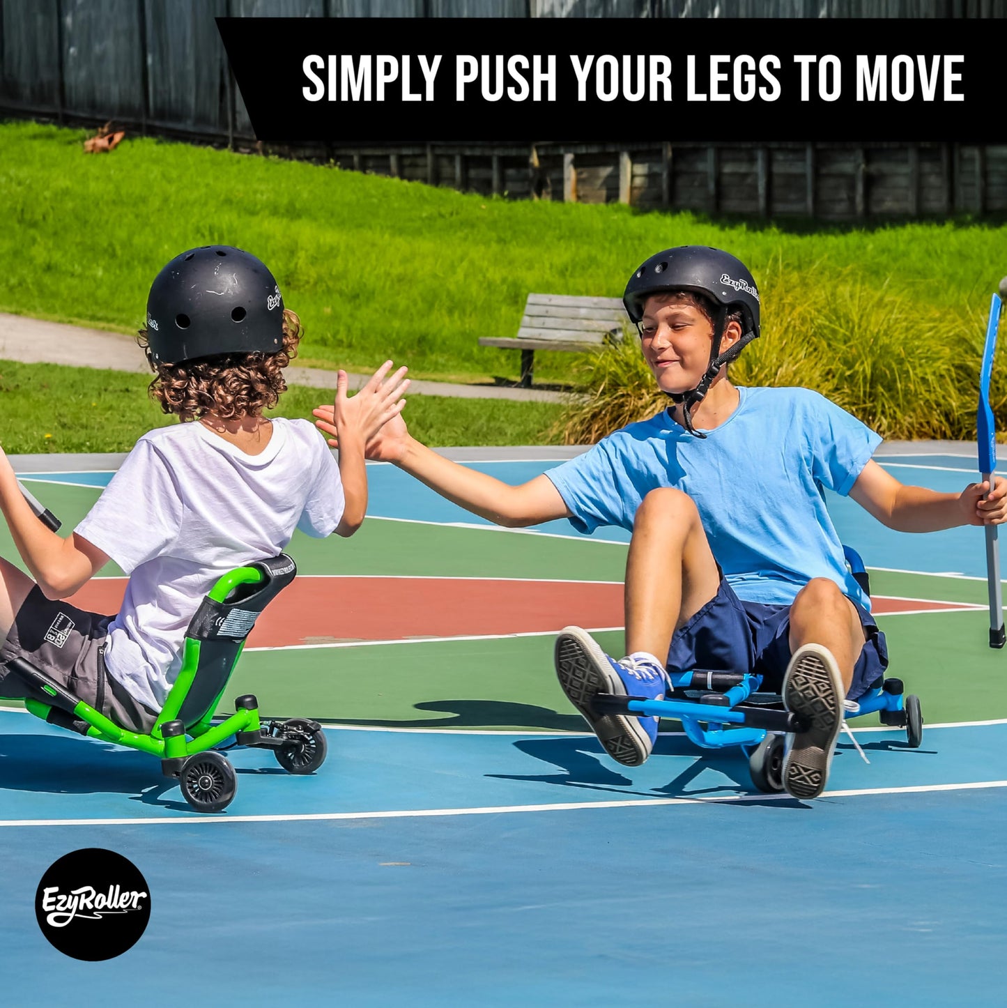 Ezyroller New Drifter-X Ride On Toy For Ages 6 And Older, Up To 150Lbs. - Blue