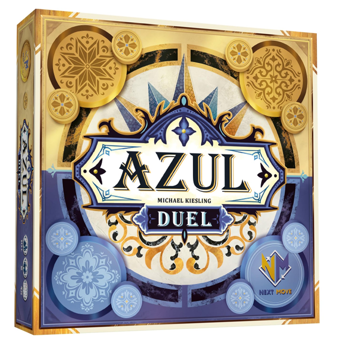 Azul Duel Board Game - Competitive Head-To-Head Tile-Placement Strategy Game, Stunning Mosaic Art And Quick Gameplay For Kids &