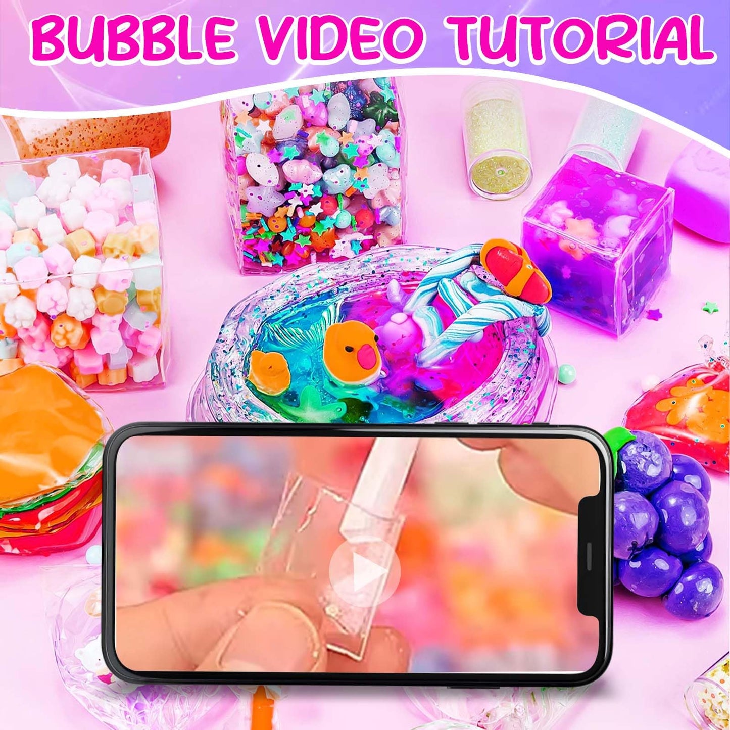 Ziza Cute Nano Tape Bubble Kit For Kids With Box, Nano Tape Squishy Maker Kit, Nano Bubble Tape Kit, Nano Tape Bubbles