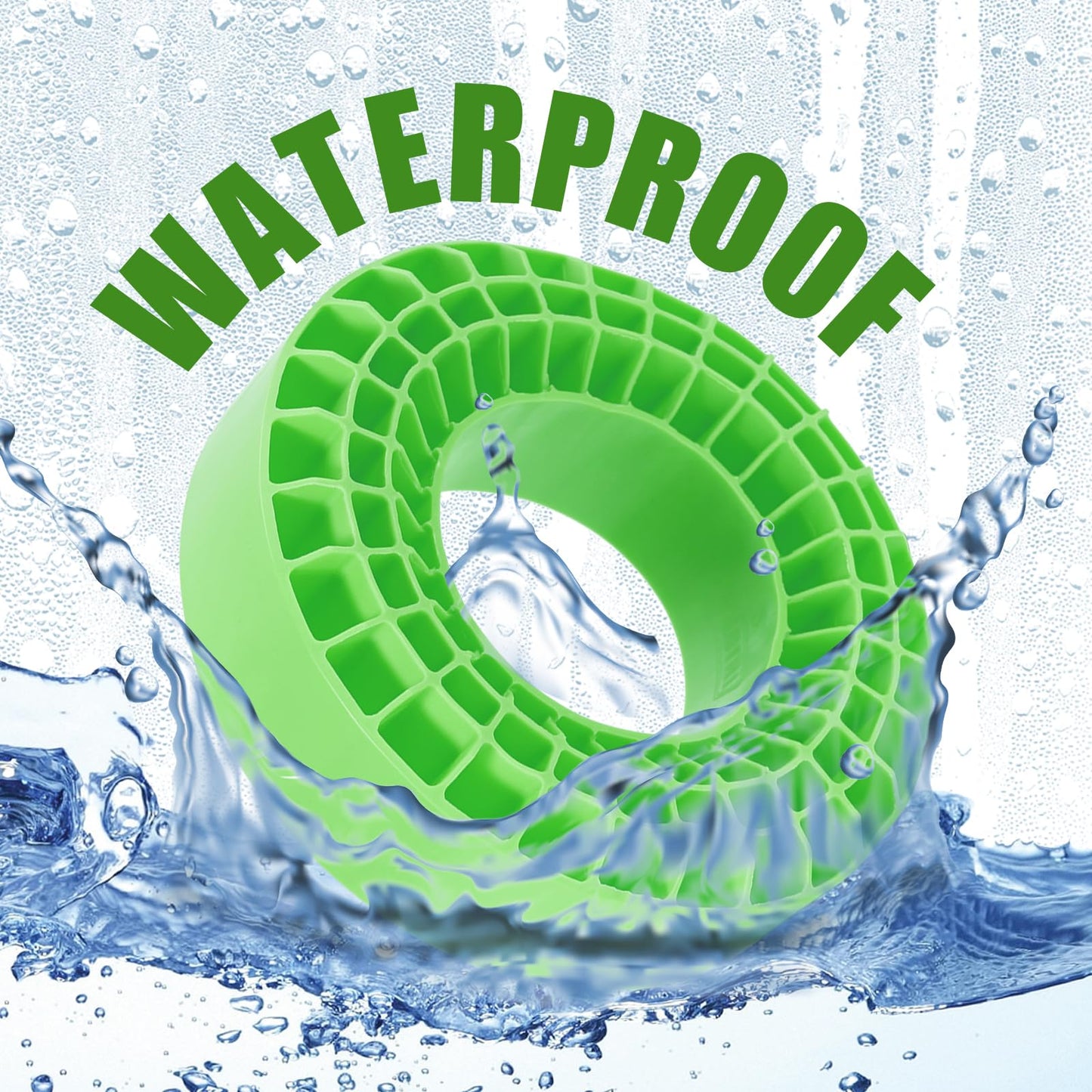 INJORA Silicone Rubber Inserts Foam for 106-108mm 1.9'' Tires(Small Green)