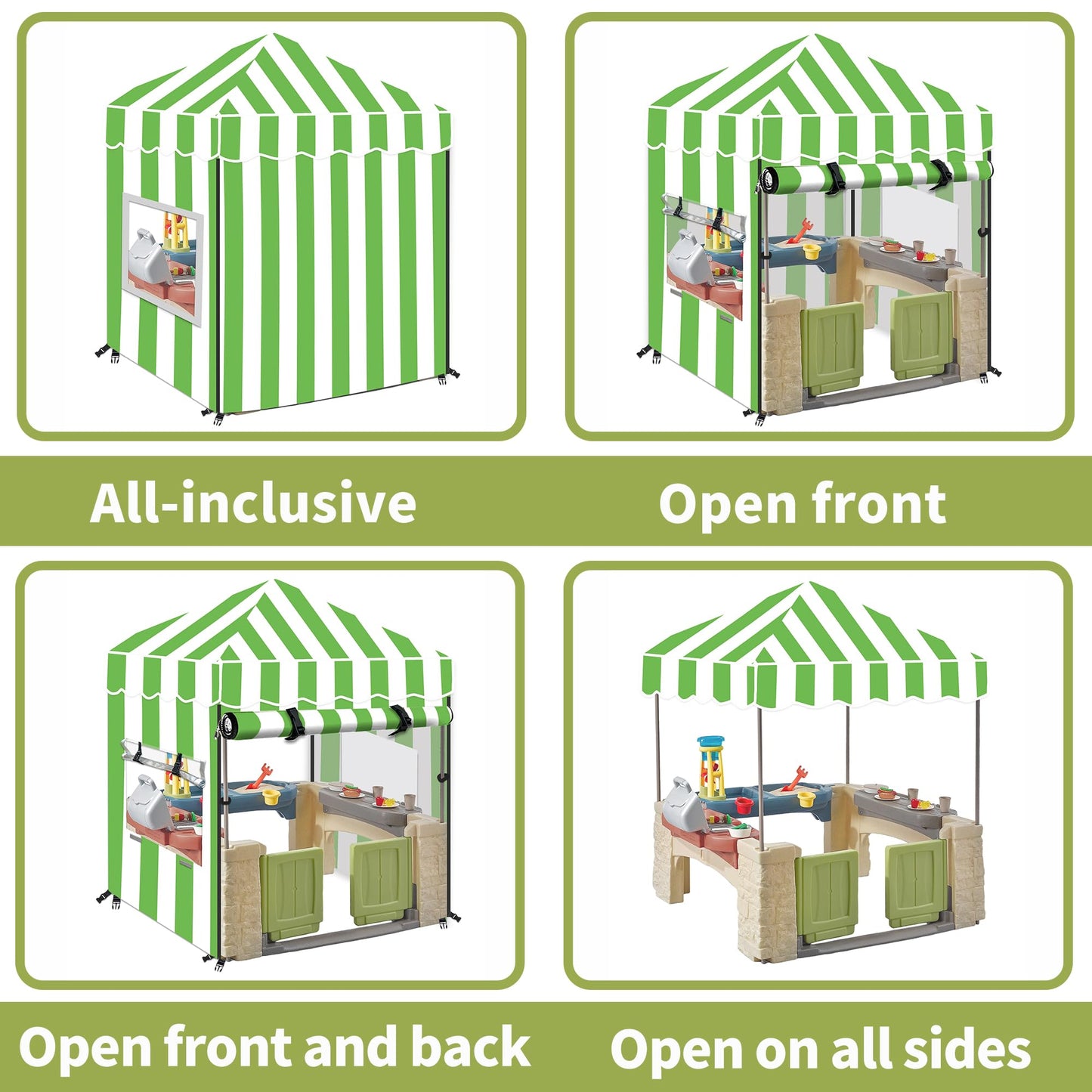 Hmock Kids Outdoor Playhouse Cover, Kids Playhouse Cover Suitable For Step 2 Playhouse And Playhouse Of The Same Size As Other B