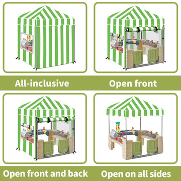 Hmock Kids Outdoor Playhouse Cover, Kids Playhouse Cover Suitable For Step 2 Playhouse And Playhouse Of The Same Size As Other B