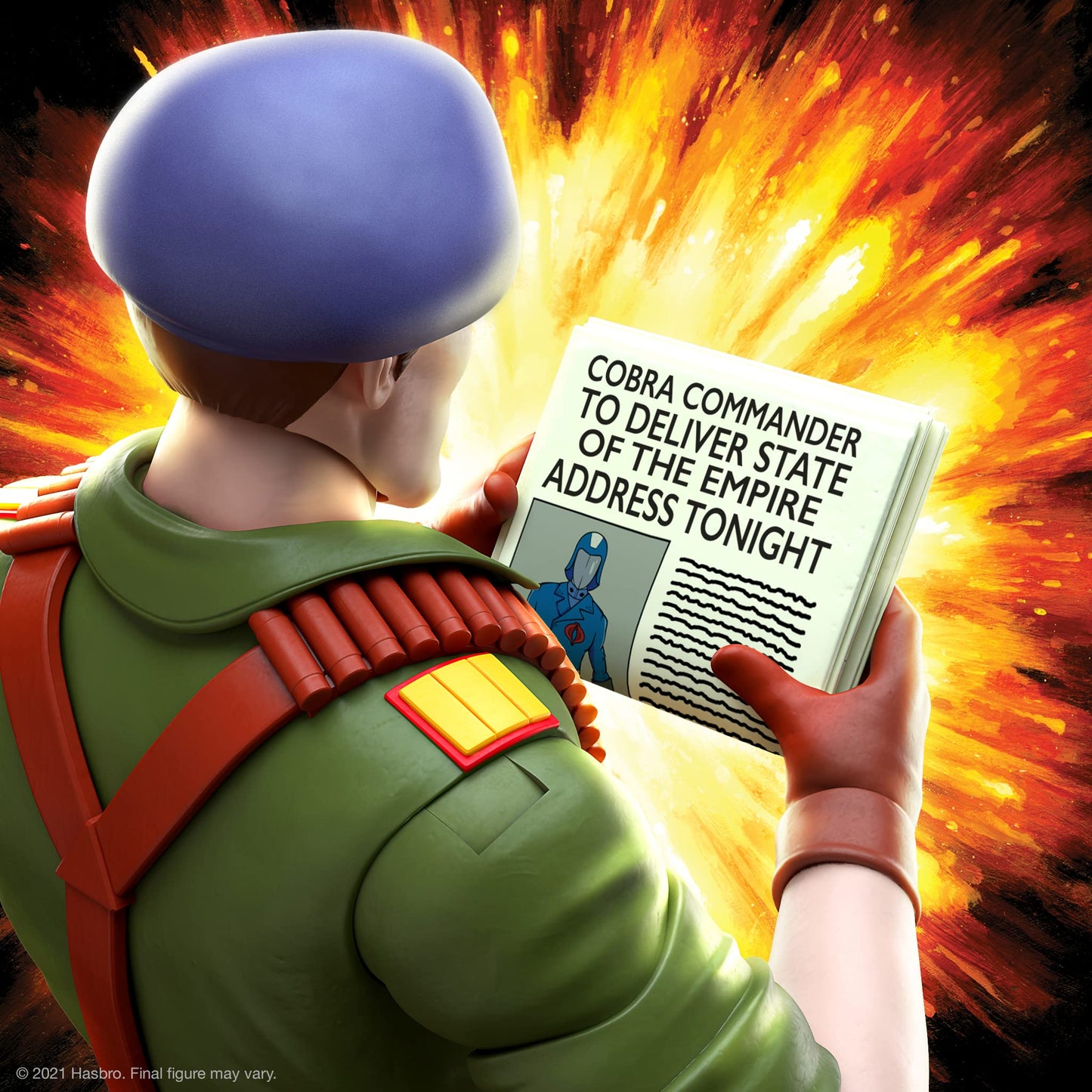 Super7 ULTIMATES! G.I. Joe Flint - 7 G.I. Joe Action Figure with Accessories Classic Cartoon Collectibles and Retro Toys