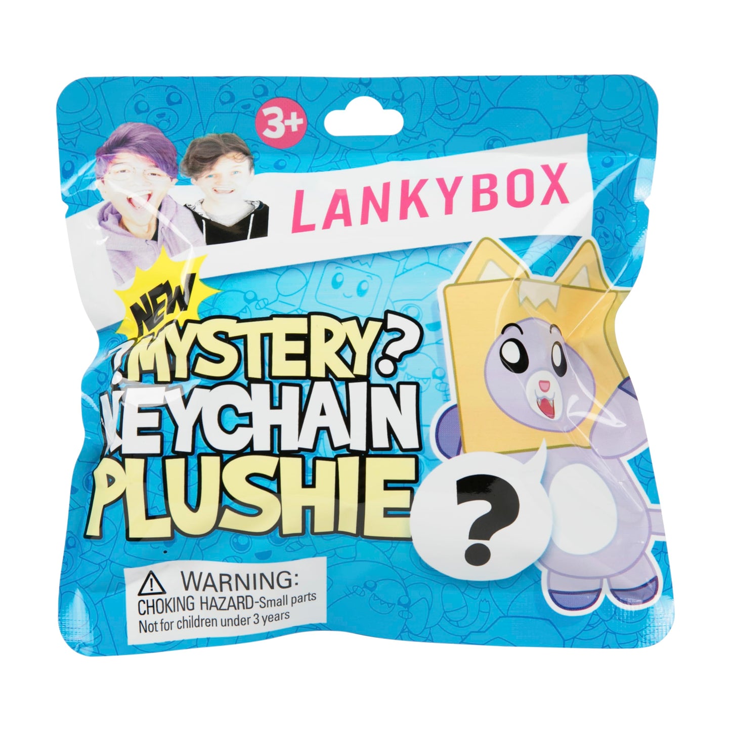 Lankybox Mystery Plush, Collectible Clip-Ons, Officially Licensed Lankybox Merch-Case Of 18 Pieces