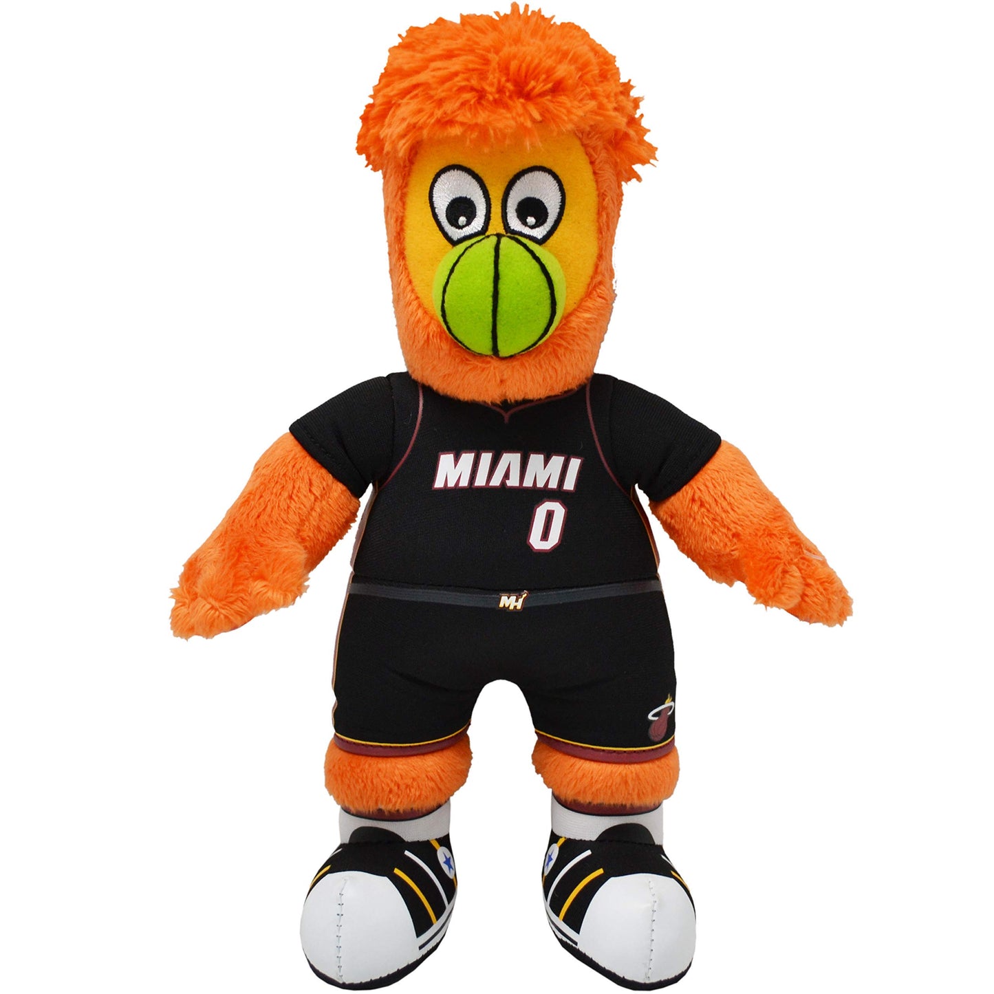 Bleacher Creaturs Miami Heat Burnie 10'' Plush Figure- A Mascot For Play Or Display