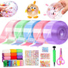 5PCS Nano Tape Bubble Kit for Kids, Nano Bubble Tapes Kit with Glitter, Clay, Cute Stickers and Accessories Tools, Nano Tape Cra