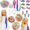 Saiburaz 18 Inch Doll Hair Accessories - Rainbow Unicorn Kit, Brush, Styling Set For Girls Gifts