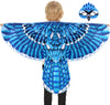 D.Q.Z Bird-Wings-Owl-Costume for Kids with Mask, Dress Up Clothes for Boys Girls Eagle Role Play Hallowen Party (Blue)