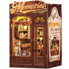 Fsolis Book Nook Kit DIY Miniature Room House Kit for mature-themed Activity Bookshelf Decor Puzzle Booknook Gifts for Women Teenagers Craft Lovers(Memories Music Bookshop)