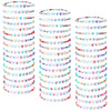 Otuuz 48 Pcs Valentine's Day Kids Friendship Bracelet Set Adjustable Beads Bracelets Cute Friendship Princess Pretend Play Brace