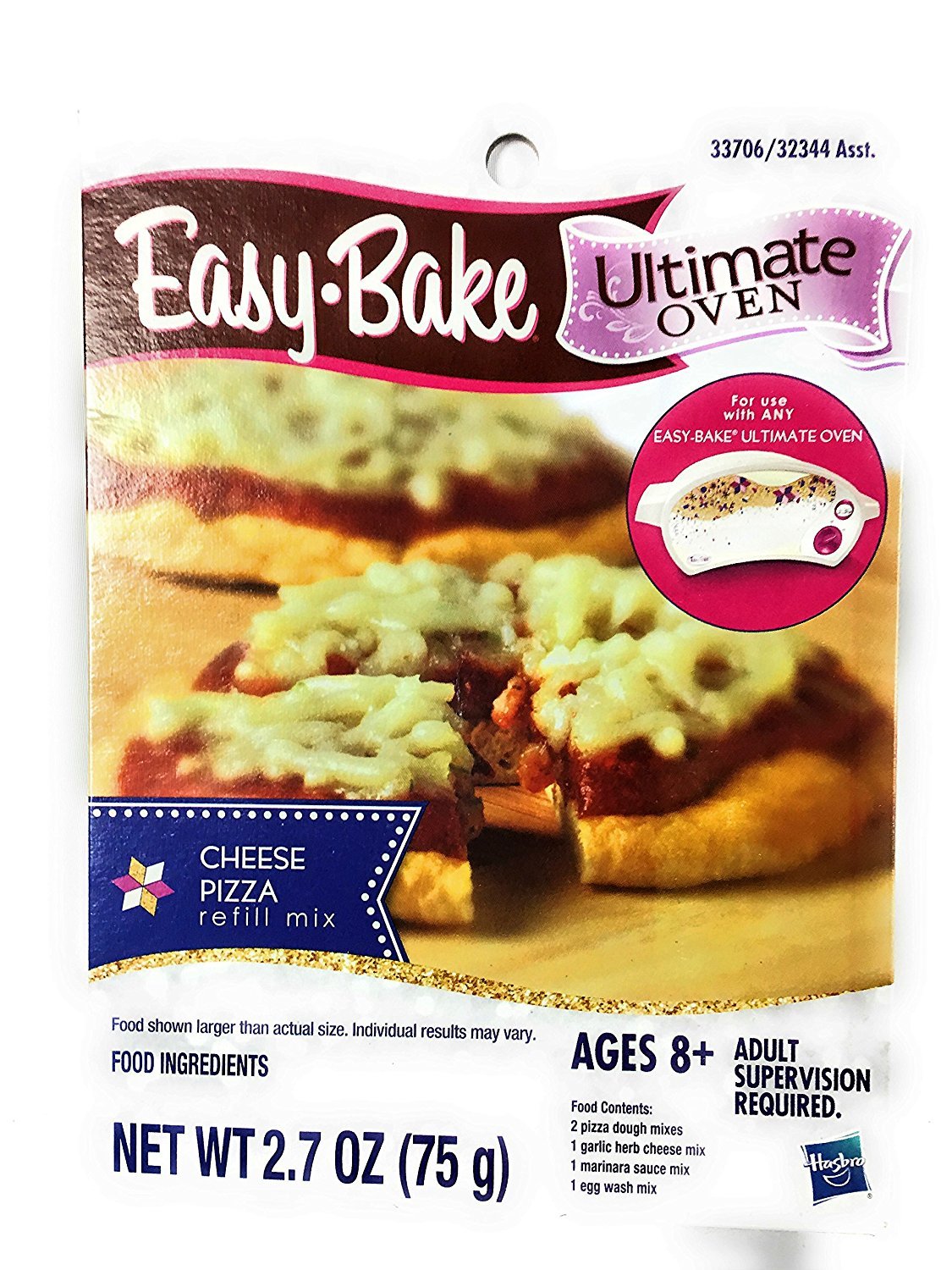 Ultimate Easy Bake Oven Party Pretzel Dippsers and Cheese Pizza Refill Mixes Bundle Set of 2 Refills