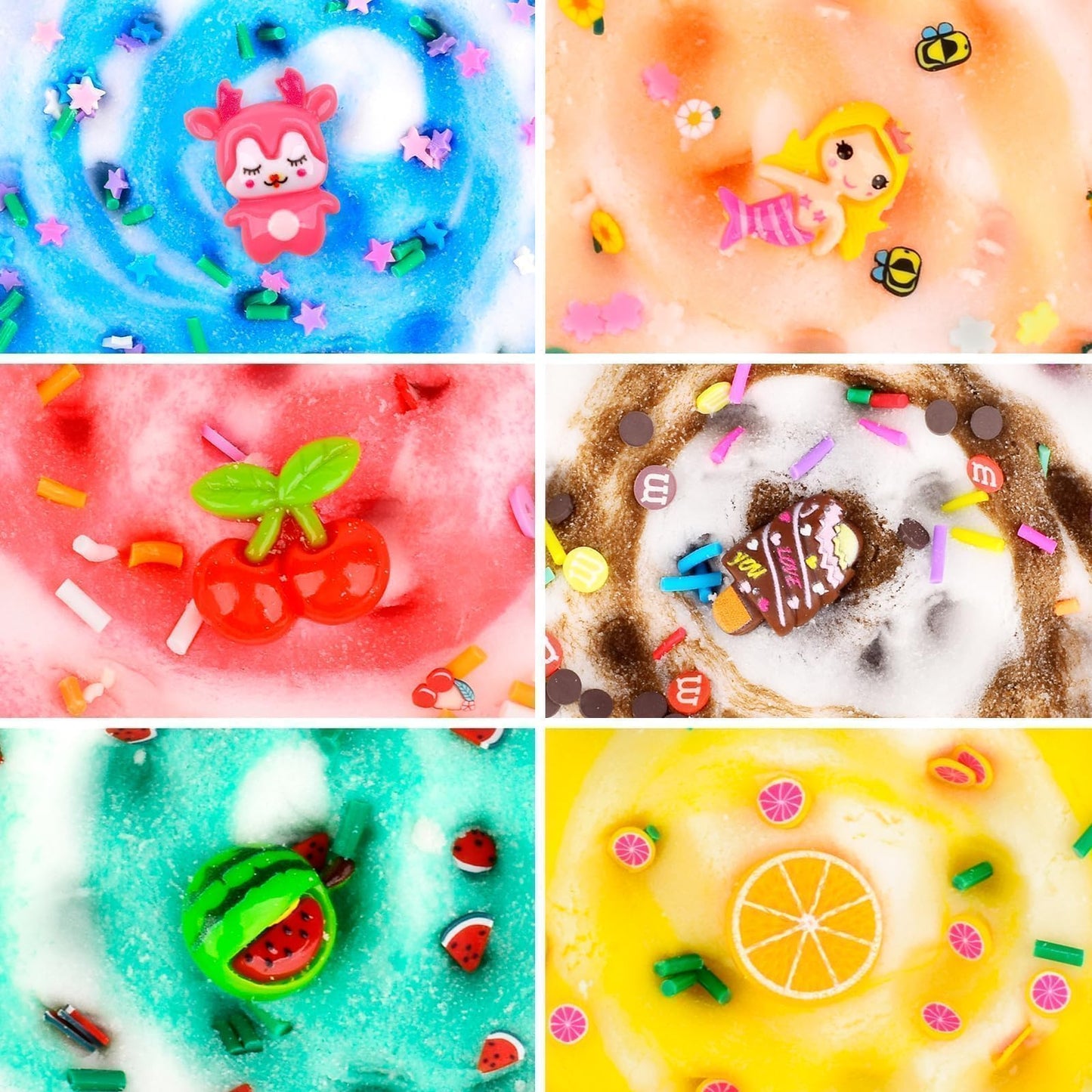 Kids Valentine'S Day Cloud Slime 6 Pack Boxed, Soft, Non-Sticky, Scented, Boys Girls Butter Slime Kit For 4-12 Year-Old Birthday Party Favor Gifts, Toy Slime Supplies For Kids Age 4 5 6 7 8 9 10 11 12
