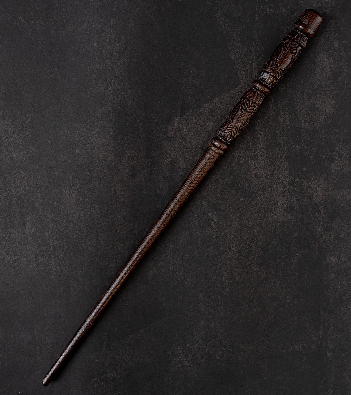 Handicraftviet - Hand Carved Wooden Magic Wand/Magic Wands For Wizards/Collectible Cosplay Magic Wand/Magical Gift For Halloween, Christmas And Birthday Party, 15 Inch (S4)