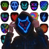 ORWINE LED Mask, Light Up Mask with Gesture Sensing, Unisex LED Lighted Face Transforming Mask for Festival Dj Cosplay Halloween