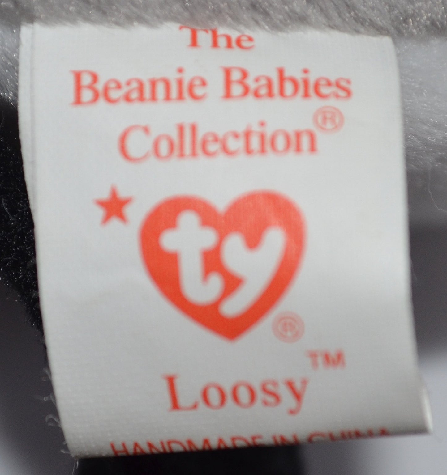 BEANIE BABIES Loosy the Goose Plush Toy - Retired, White, Polyester, Model SG_B00001QEA8