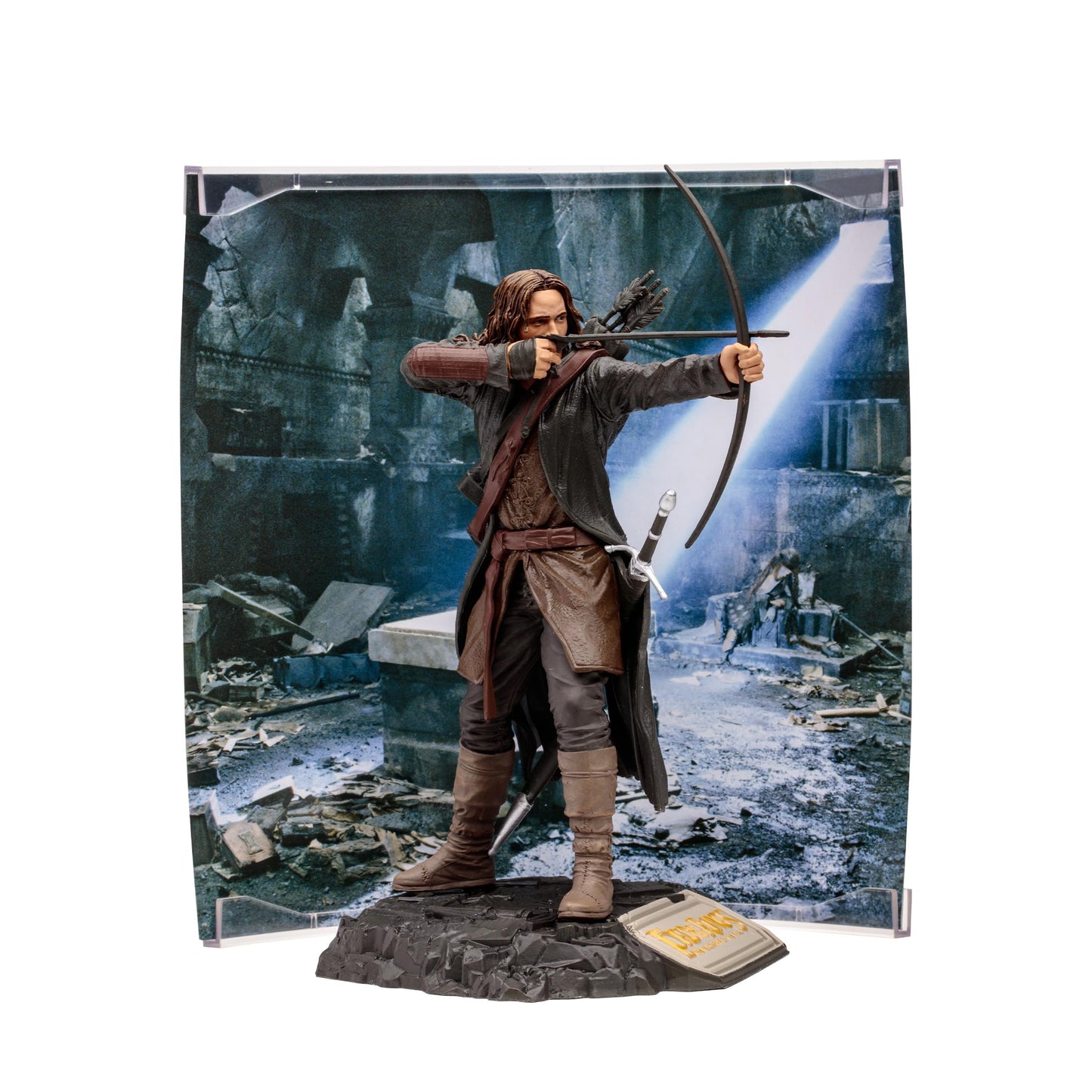 Mcfarlane Toys - Wb 100: Aragorn (The Lord Of The Rings) Movie Maniacs, 6In Posed Figure