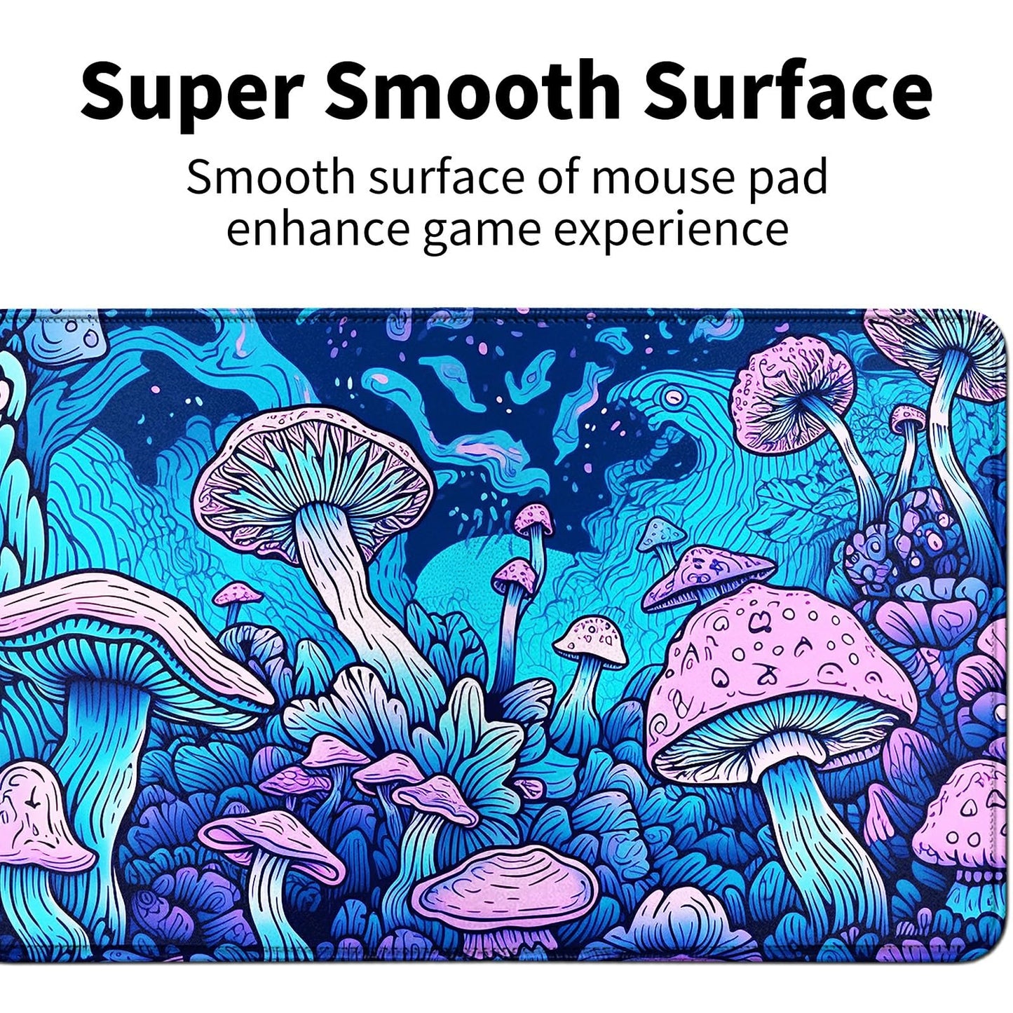 Fascinating Mushroom For Mtg & Tcg Playmat Mouse Pad,Bfdhgqzc 24'' X 14'' Game Mat For Mtg/Rpg/Ccg Trading Card Game Playmats Ta